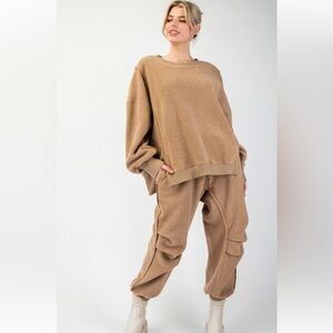 Cozy Tan Women's Jumpsuit